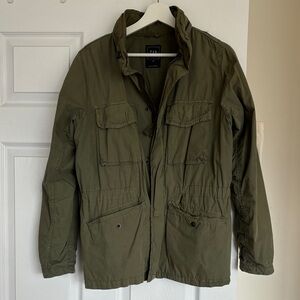 GAP Olive Green Military-Style Field Jacket